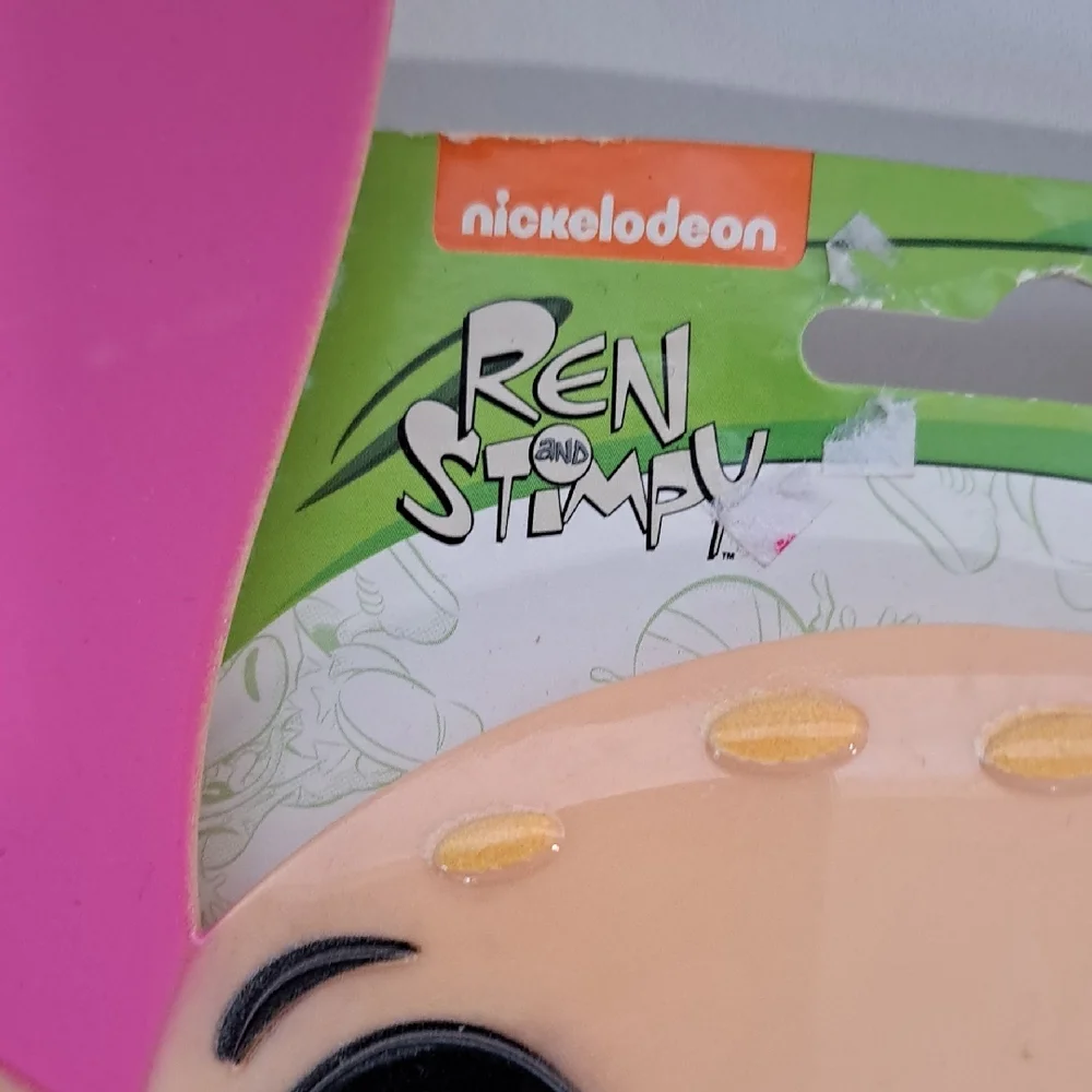 Nickelodeon Ren & Stimpy Pink and Cream Character Glasses